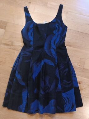 GAP Black and Blue Floral Mini Dress